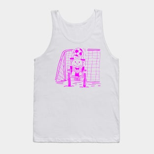 WHEELCHAIR SOCCER GOALIE PINK Tank Top